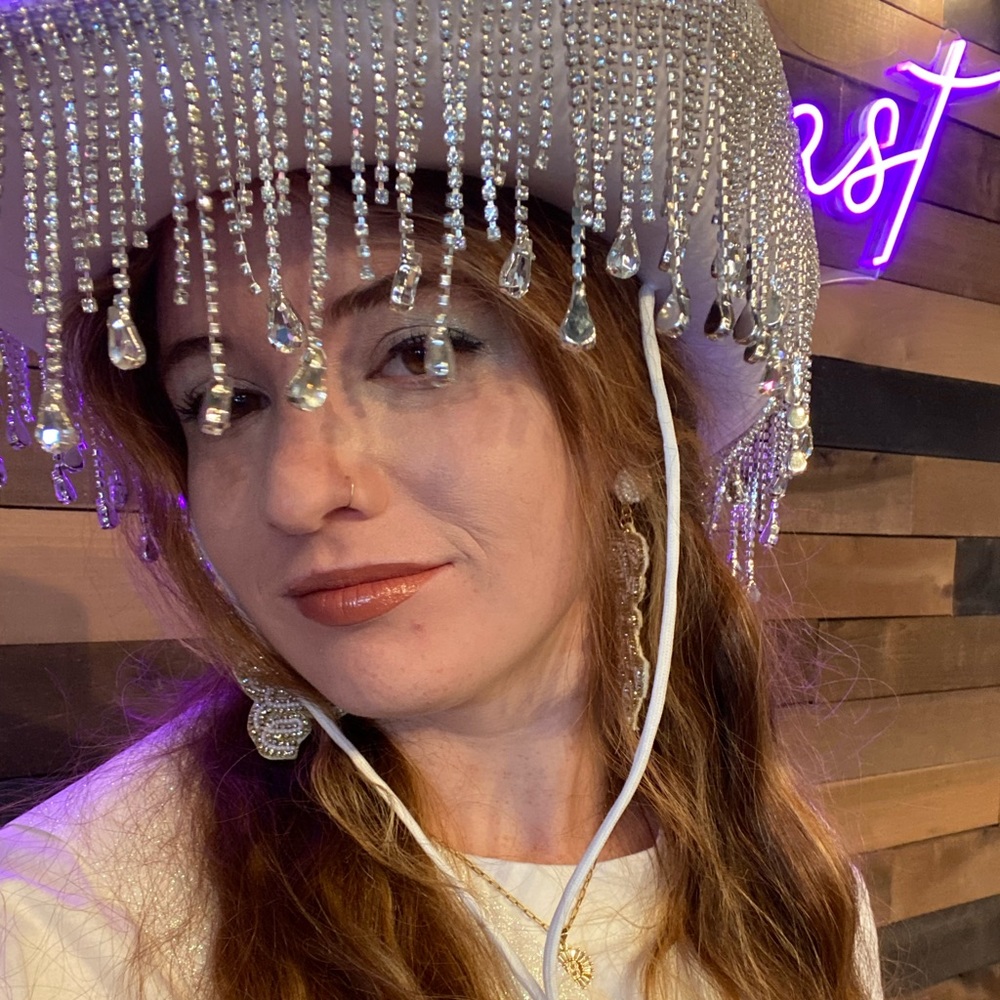 Bachelorette Diamond Fringe Cowgirl Hat